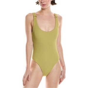 Volcom Womens So Current One-Piece, Green cheeky resort summer skimpy sz xs